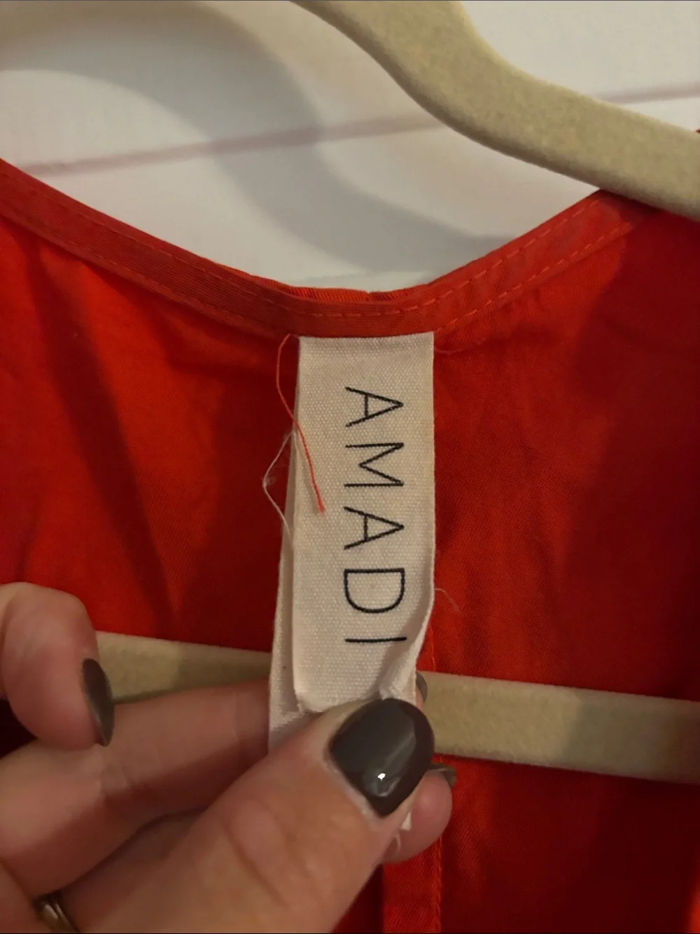 Red Wrap Dress - Picture 2 of 5